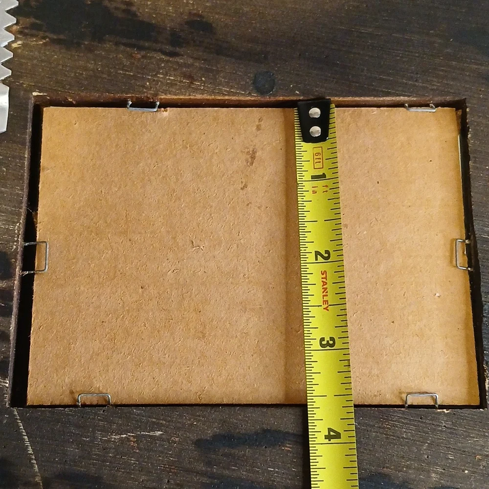Antique Oval Wood Double‎ Frame